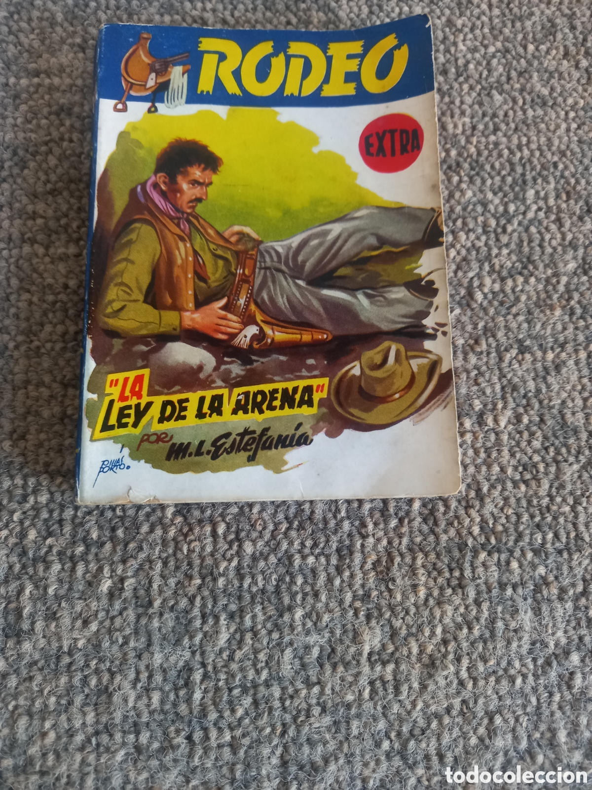 Comics: Marcial Lafuente Estefan&iacute;a: La ley de la arena. Col Rodeo Extra n. 110
