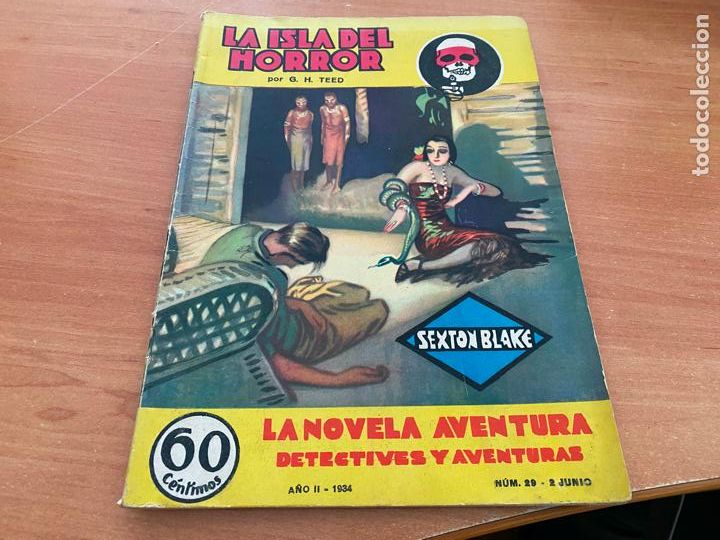 C&oacute;mics: SEXTON BLAKE N&ordm; 29 LA ISLA DEL TERROR. PRIMERA EDICION HYMSA (COB216) - Foto 1