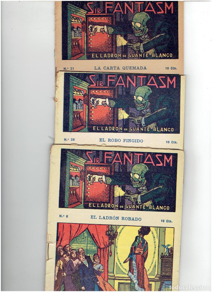 Comics: Archivo * SIR FANTASM * EL LADRON DE GUANTE BLANCO. N&ordm; 6, 20, 21,*
