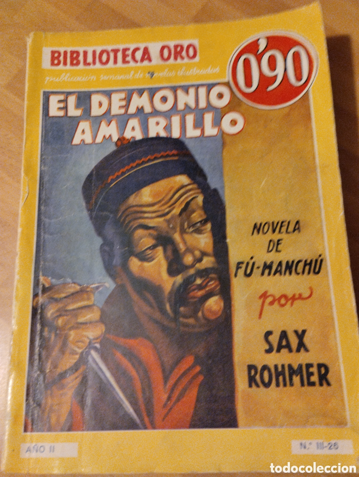 Fumetti: F&uacute;-Manch&uacute; novelas editadas por Molino, biblioteca oro