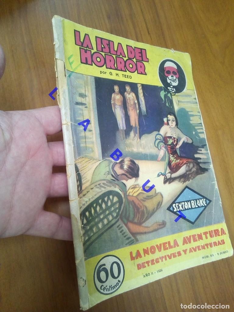 C&oacute;mics: SEXTON BLAKE LA ISLA DEL TERROR 29 1934 PULP W3 - Foto 2