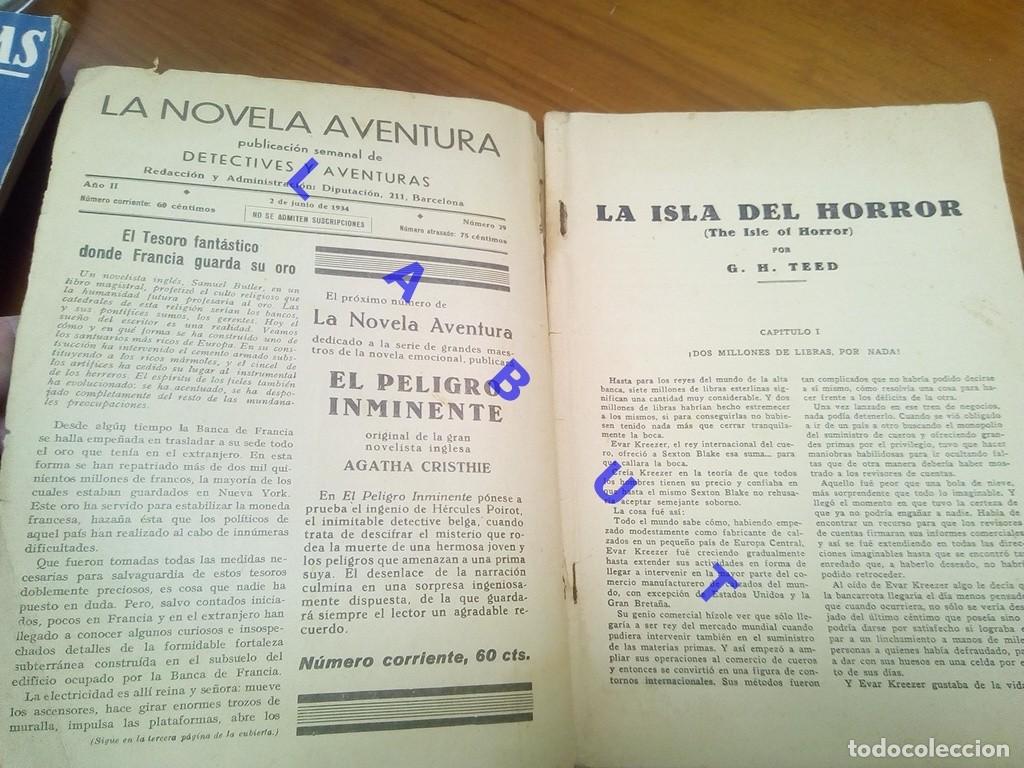 C&oacute;mics: SEXTON BLAKE LA ISLA DEL TERROR 29 1934 PULP W3 - Foto 3