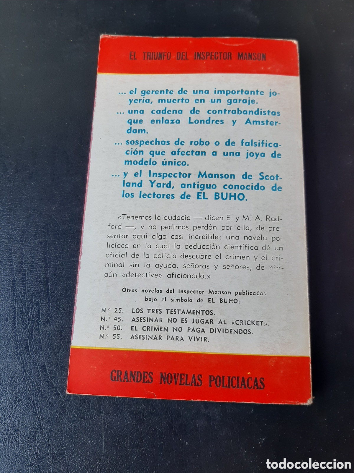 C&oacute;mics: Colecci&oacute;n el buho novela polic&iacute;aca n&uacute;mero 72 - Foto 2