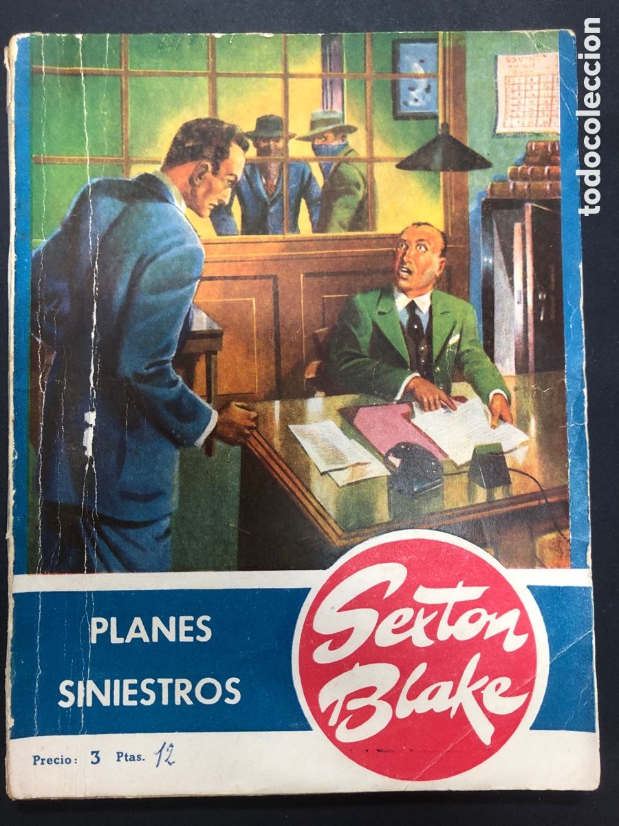 C&oacute;mics: NOVELA SEXTON BLAKE N&ordm; 12 PLANES SINIESTROS EDITORIAL HYMSA - Foto 1