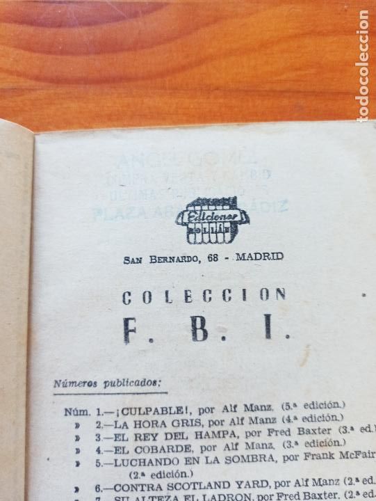C&oacute;mics: FBI N&ordm; 31 - CONTRABANDO FUNESTO - FRANK MC FAIR - ROLLAN (192) - Foto 5