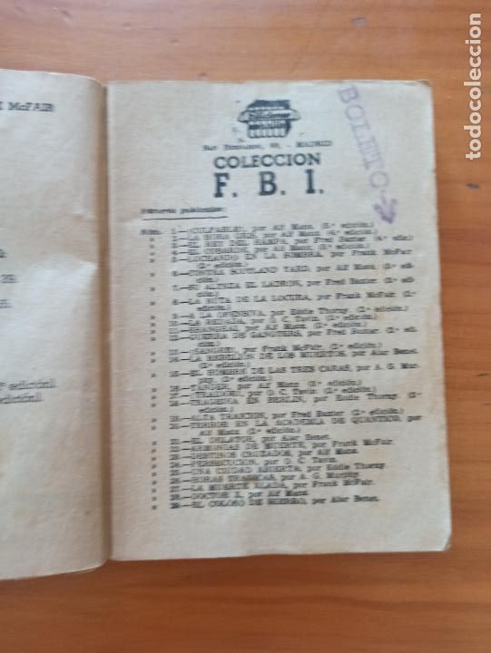 C&oacute;mics: FBI N&ordm; 71 - &iexcl;MIRAD A LAS SOMBRAS! - FRANK MC FAIR - ROLLAN (193) - Foto 4