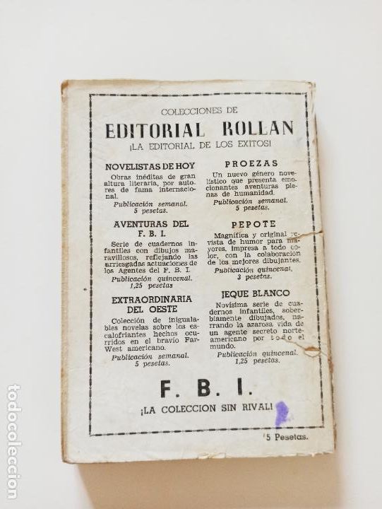 C&oacute;mics: FBI N&ordm; 186 - 100 BLANCOS EN EL INFIERNO - ROLLAN (239) - Foto 5