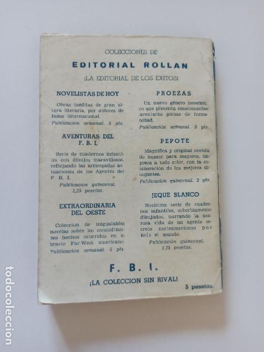 C&oacute;mics: FBI N&ordm; 218 - EL EXTRA&Ntilde;O AGENTE - O.C. TAVIN - ROLLAN (239) - Foto 5