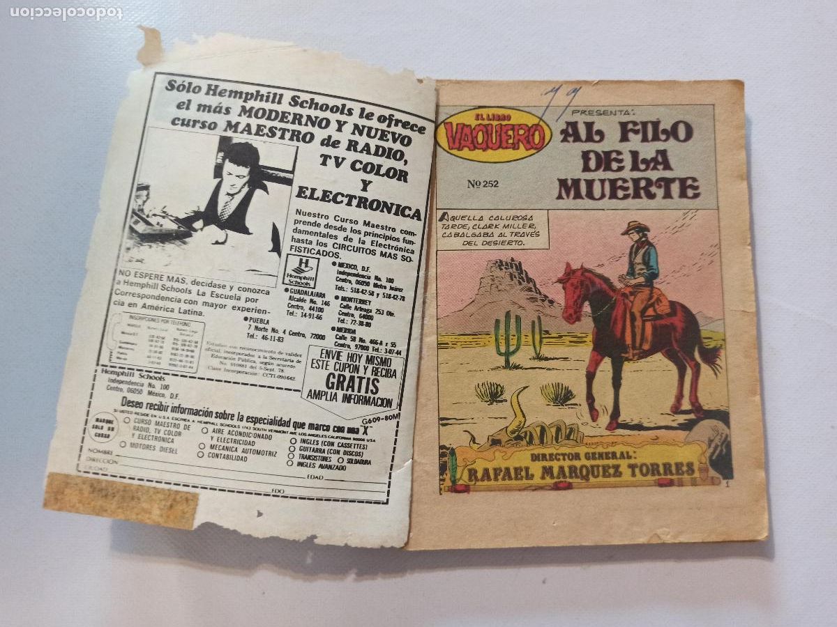C&oacute;mics: EL LIBRO VAQUERO N&ordm; 252 - AL FILO DE LA MUERTE (FE) - Foto 6