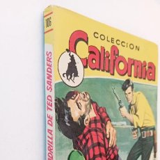 Cómics: COLECCIÓN CALIFORNIA Nº 106 - FIDEL PRADO - LA CUADRILLA DE TED SANDERS - MICHAEL REDGRAVE, NUEVA