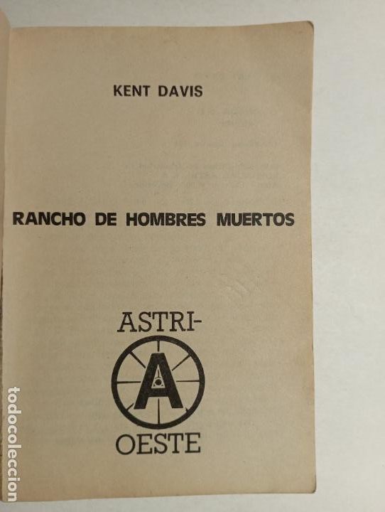 C&oacute;mics: ASTRI OESTE - KENT DAVIS - RANCHO DE HOMBRES MUERTOS - - Foto 3