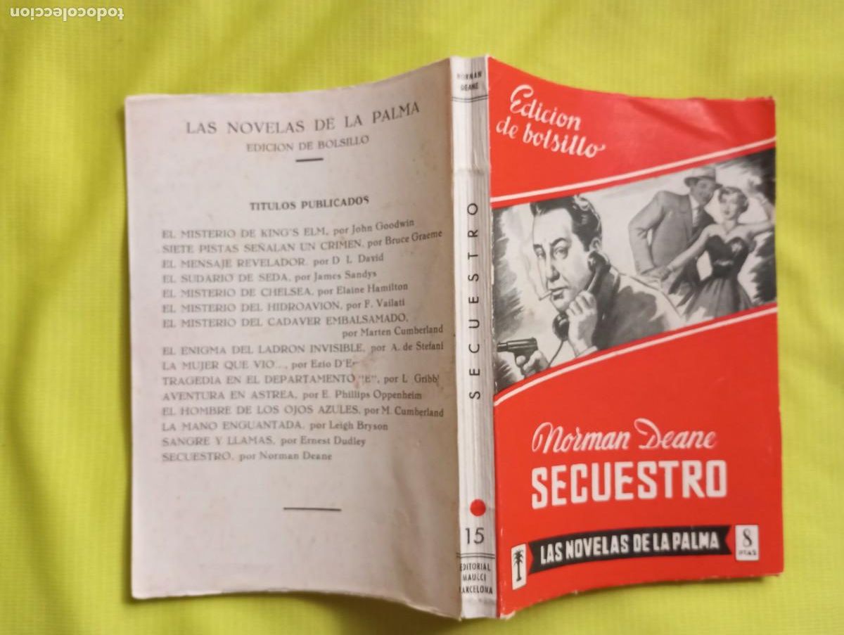 C&oacute;mics: SECUESTRO- NORMAN DEANE - LAS NOVELAS DE LA PALMA 15 EDITORIAL MAUCC - Foto 1