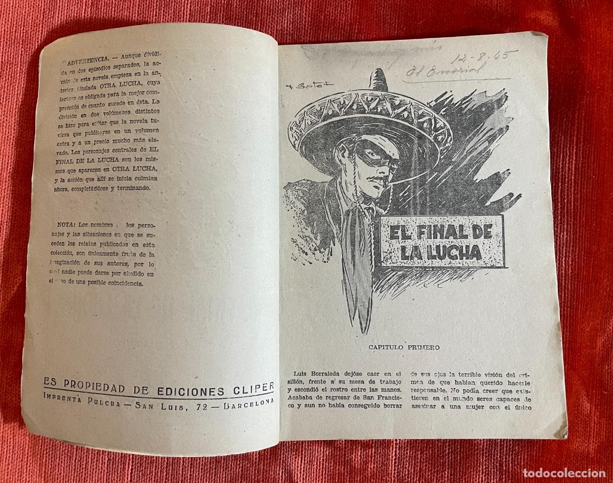 C&oacute;mics: J. MALLORQU&Iacute;. EL COYOTE. EL FINAL DE LA LUCHA. EDICIONES CLIPER. 1945 - Foto 3