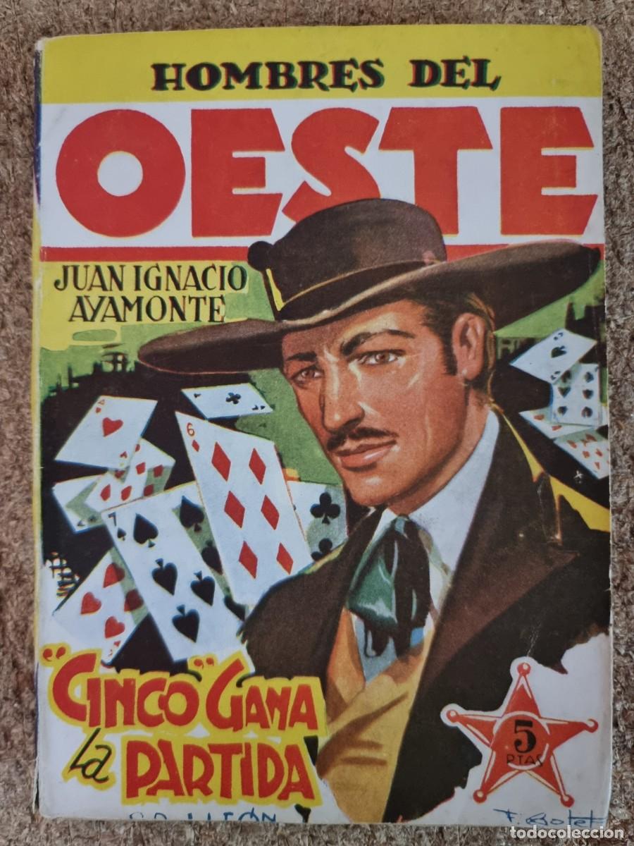 C&oacute;mics: Hombres del Oeste 24.Cinco gana la Partida.J.Leon.Ediciones Cliper - Foto 1