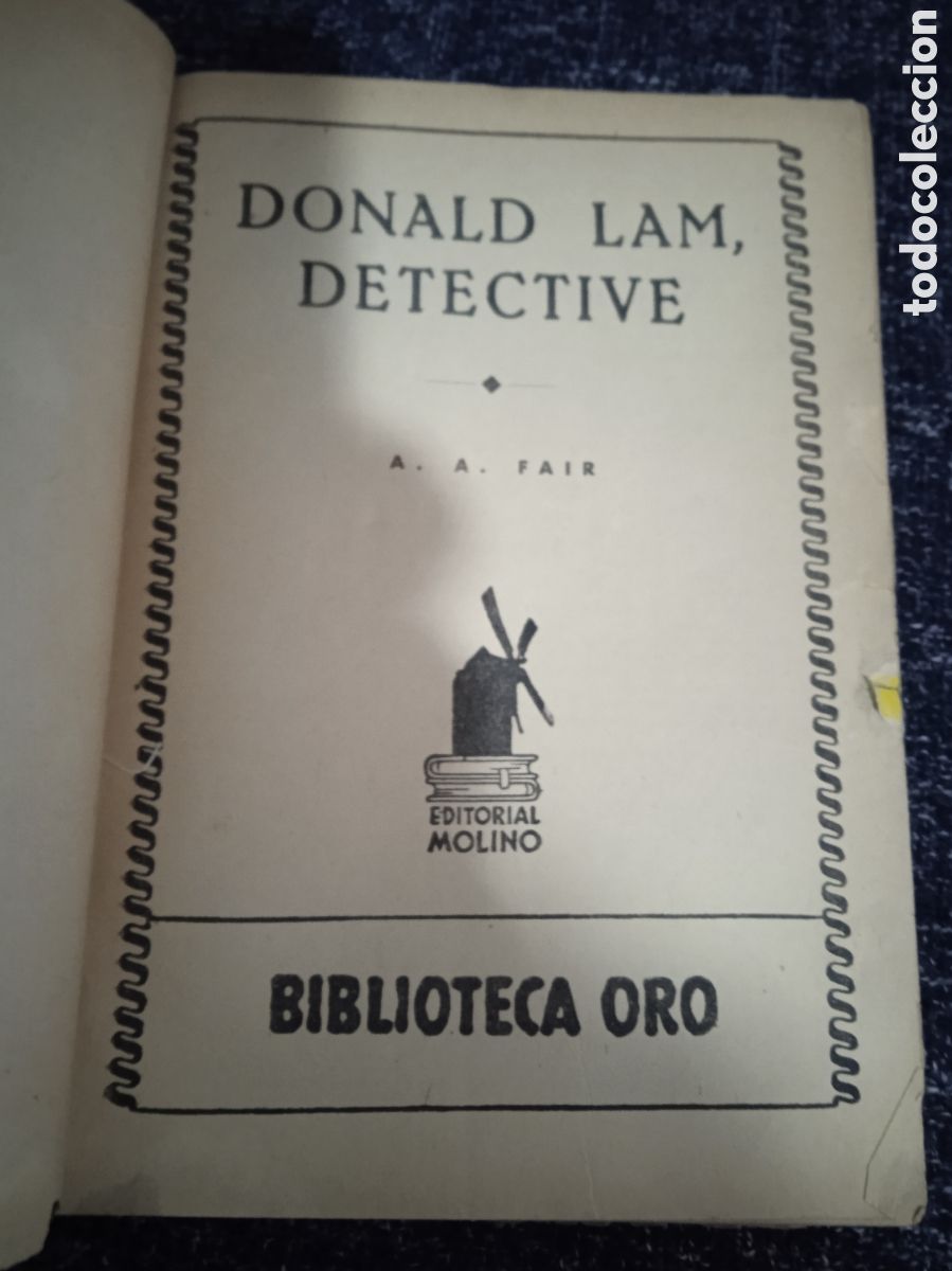 C&oacute;mics: BIBLIOTECA ORO N&ordm; 183 DONALD LAM DETECTIVE. / A. A. FAIR. - Foto 2
