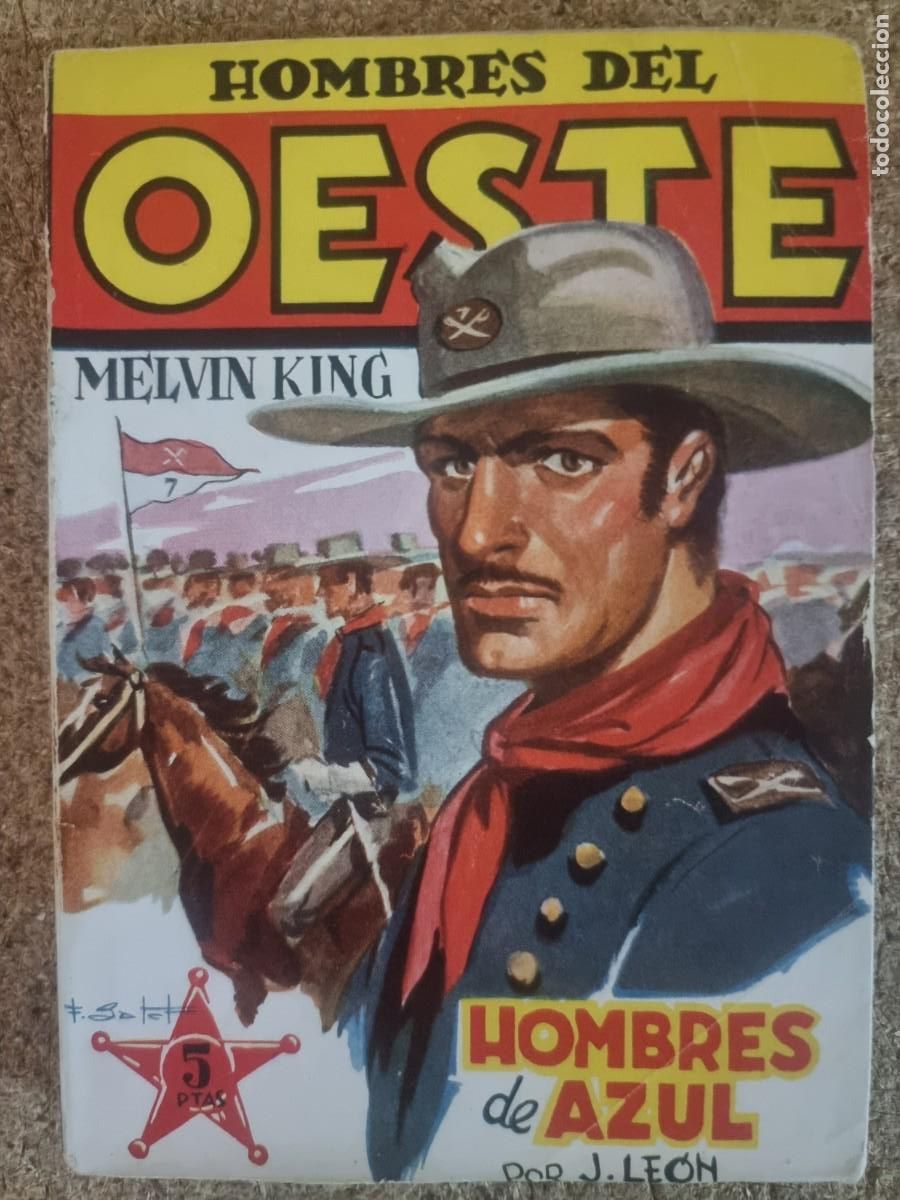 C&oacute;mics: Hombres del Oeste 17.Hombres de Azul.J.Leon.Ediciones Cliper - Foto 1