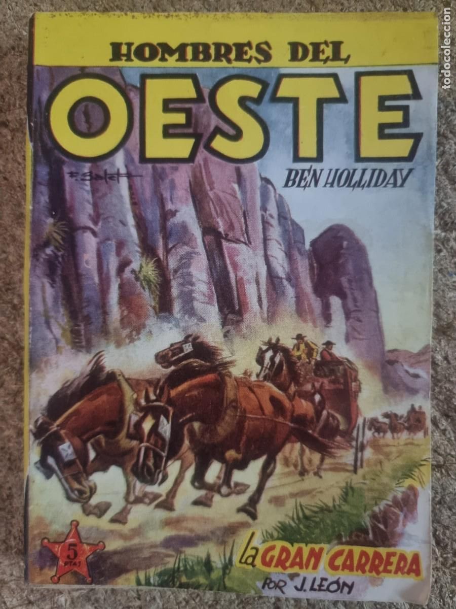 C&oacute;mics: Hombres del Oeste 79.La Gran Carrera.J.Leon.Ediciones Cliper - Foto 1
