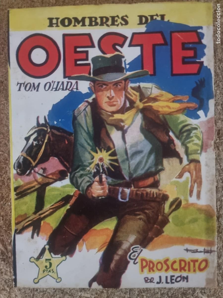 C&oacute;mics: Hombres del Oeste 92.El Proscrito.J.Leon.Ediciones Cliper - Foto 1