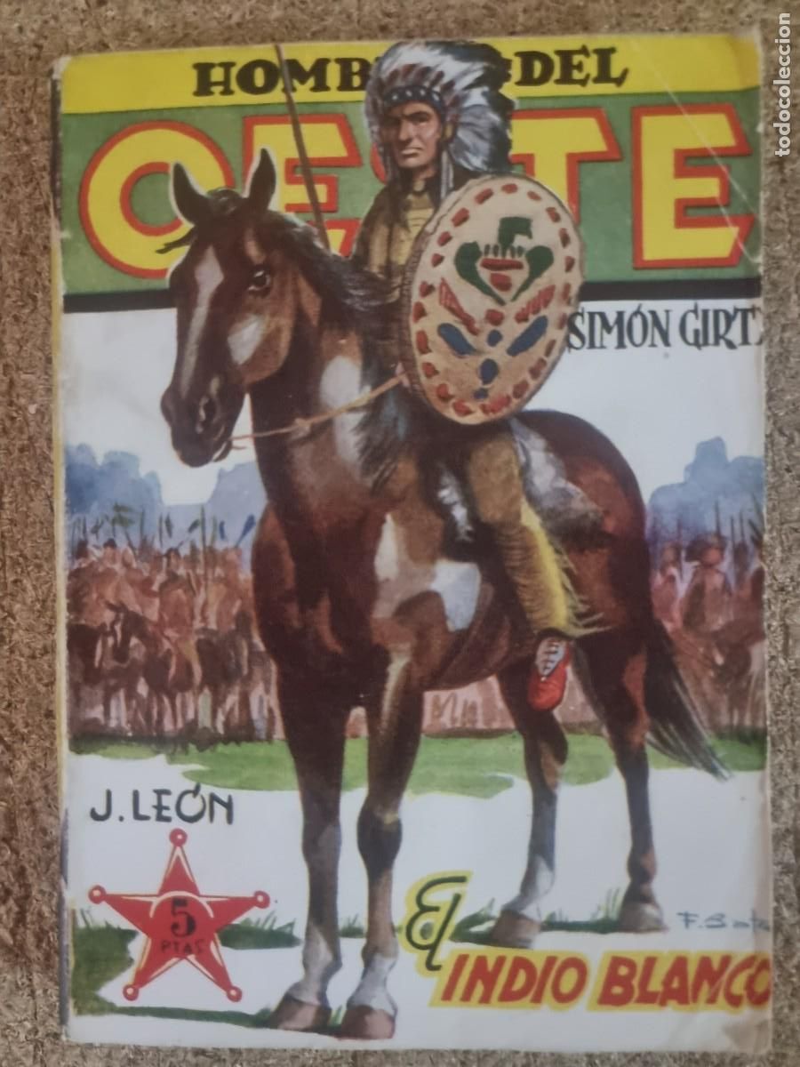 C&oacute;mics: Hombres del Oeste 14.El Indio Blanco.J.Leon.Ediciones Cliper - Foto 1