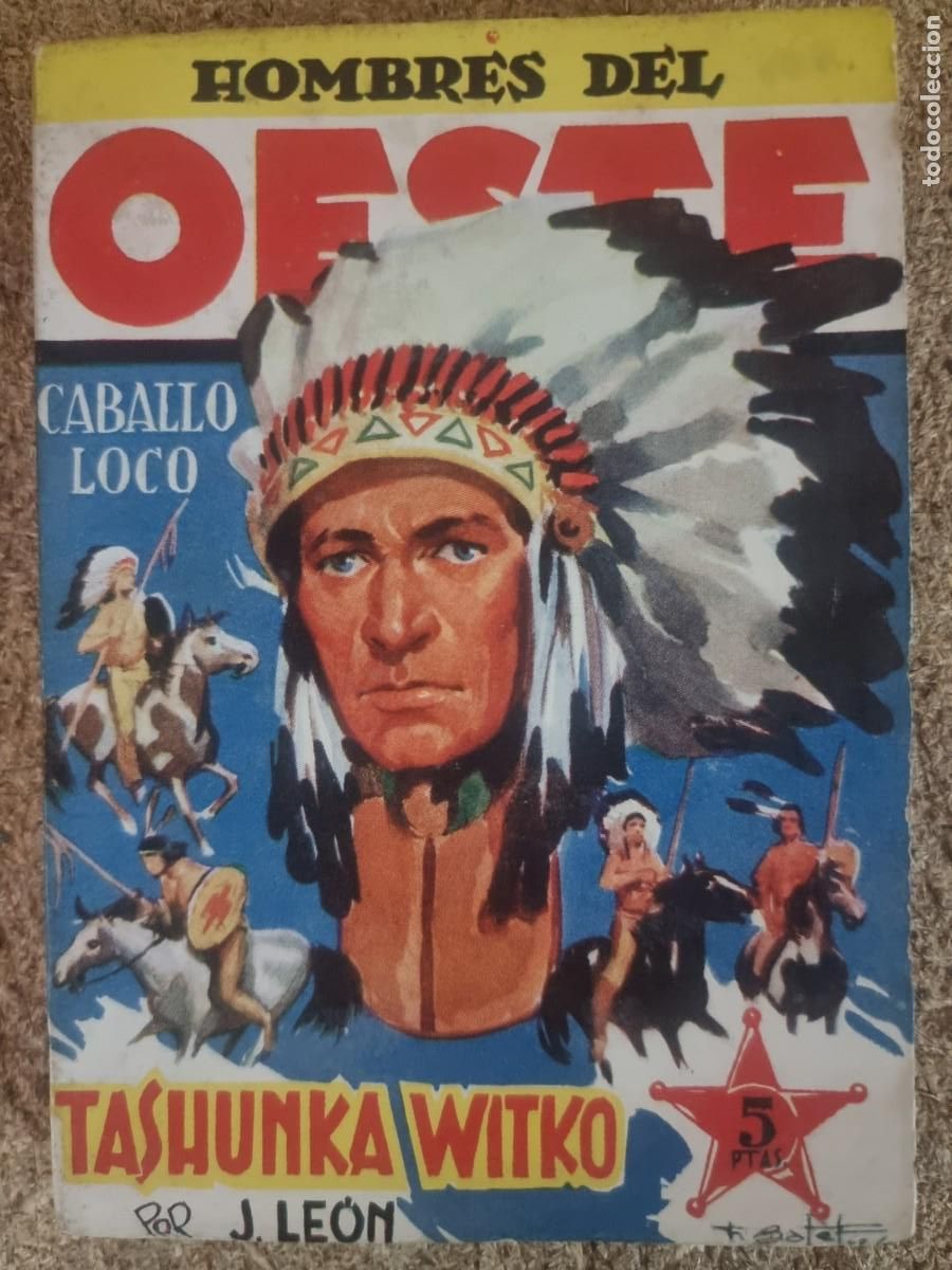 C&oacute;mics: Hombres del Oeste 30.Caballo Loco.J.Leon.Ediciones Cliper - Foto 1
