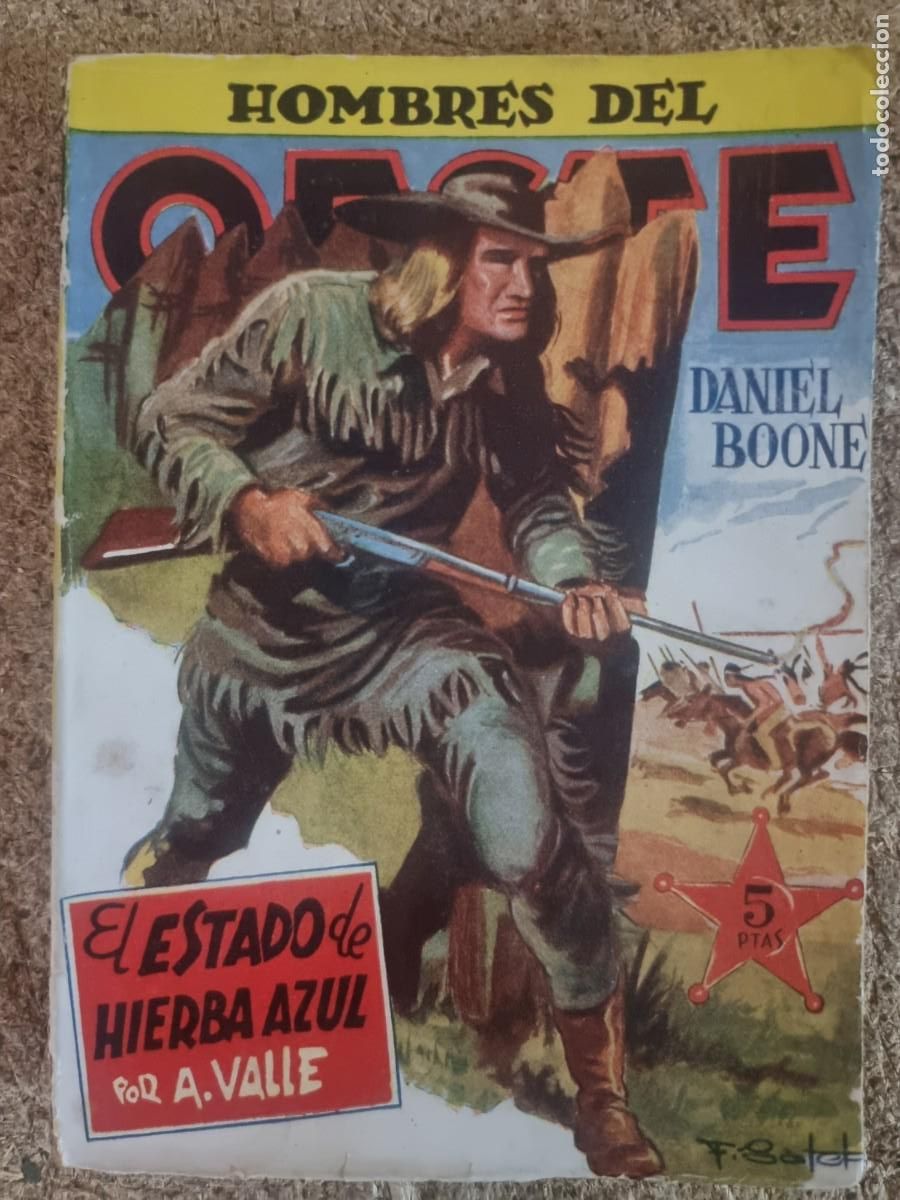 C&oacute;mics: Hombres del Oeste 41.Daniel Boone.A.Valle.Ediciones Cliper - Foto 1