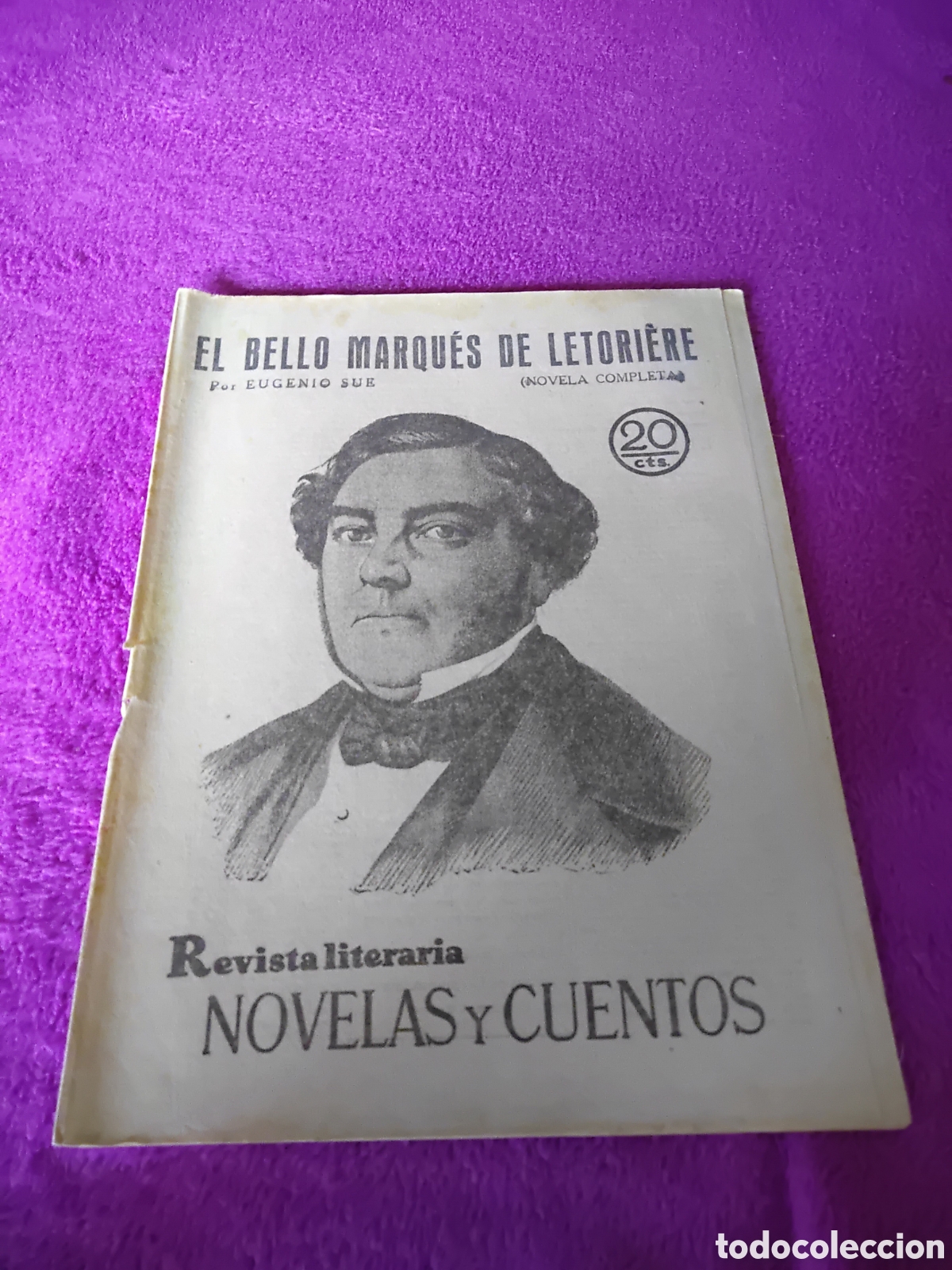C&oacute;mics: EL BELLO MARQUES DE LETORIERE,NOVELAS Y CUENTOS, 20 C&Eacute;NTIMOS - Foto 1