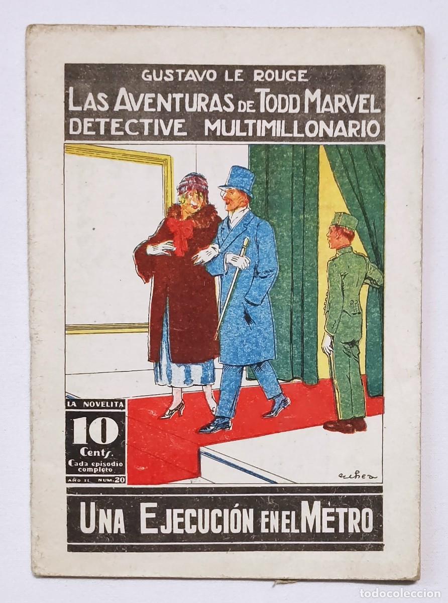C&oacute;mics: UNA EJECUCI&Oacute;N EN EL METRO. LAS AVENTURAS DE TODD MARVEL, DETECTIVE MULTIMILLONARIO. 1926 - Foto 1
