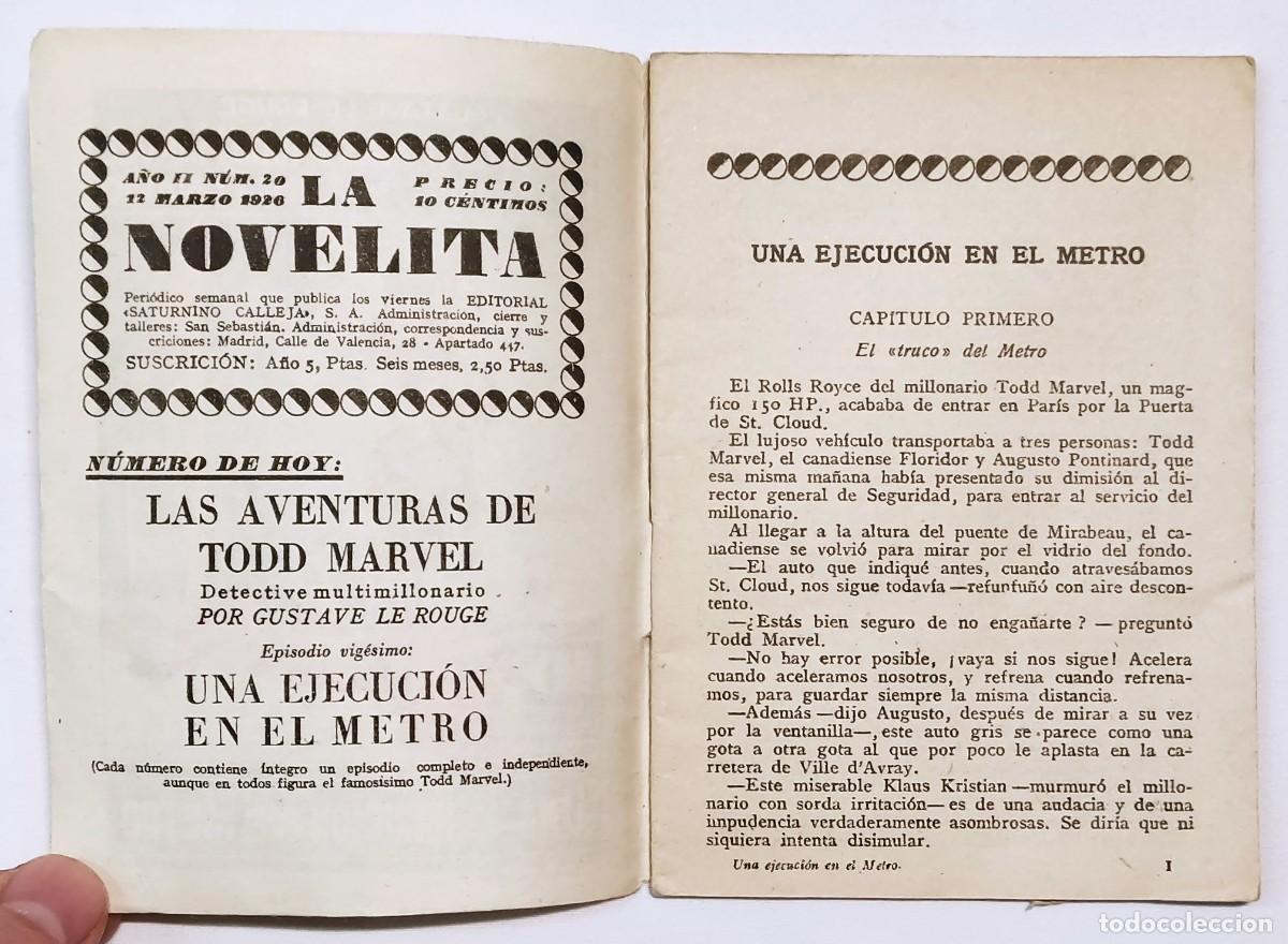 C&oacute;mics: UNA EJECUCI&Oacute;N EN EL METRO. LAS AVENTURAS DE TODD MARVEL, DETECTIVE MULTIMILLONARIO. 1926 - Foto 3