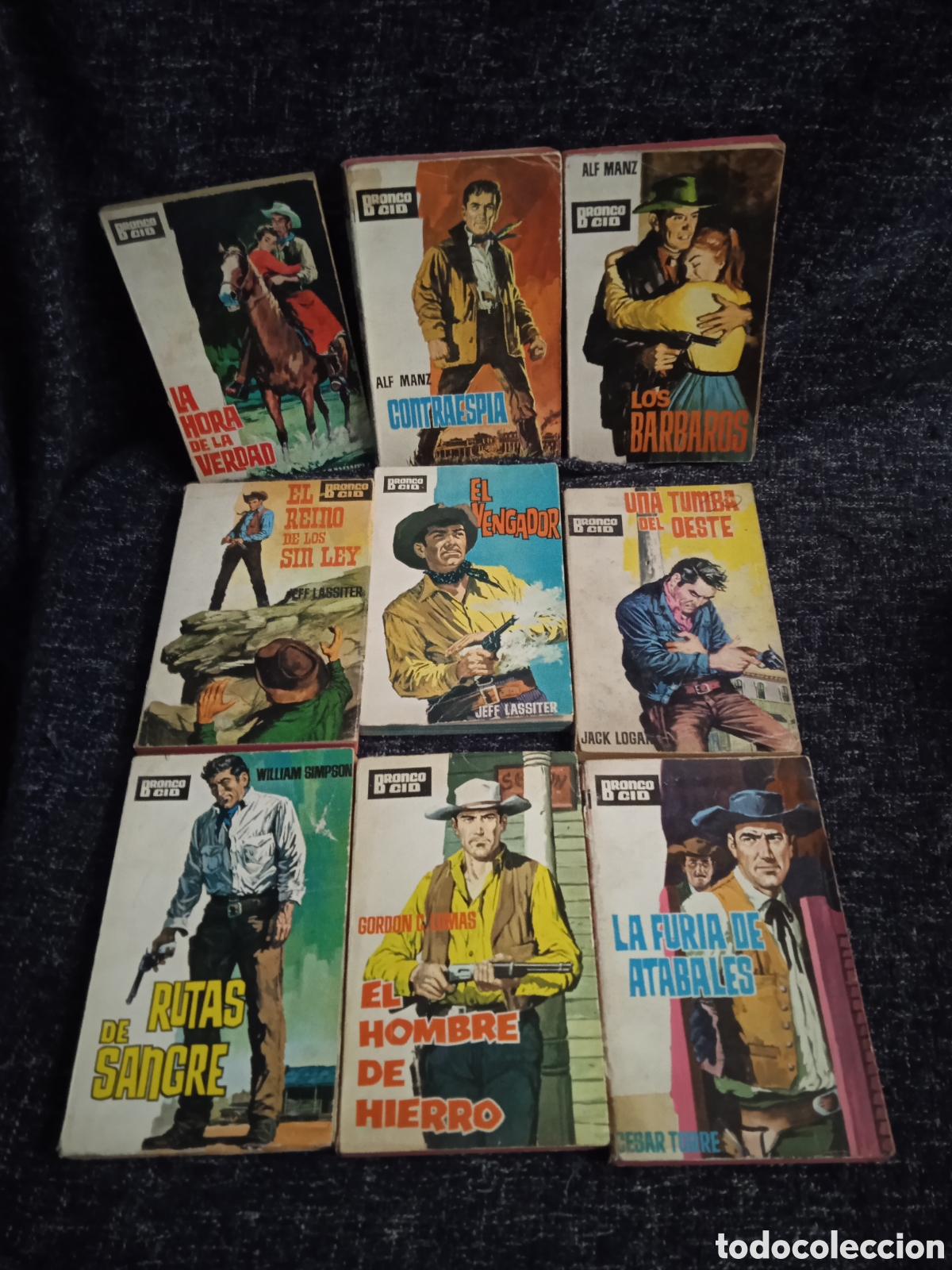C&oacute;mics: COLECCION BRONCO CID - LOTE DE 9 EJEMPLARES - NOVELA DEL OESTE - Foto 1