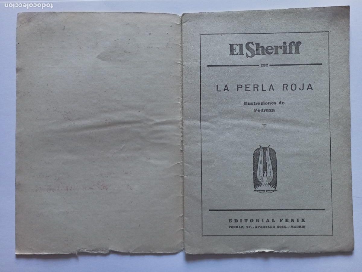 C&oacute;mics: EL SHERIFF N&ordm; 232 LA PERLA ROJA - EDITORIAL FENIX 1933 - Foto 3