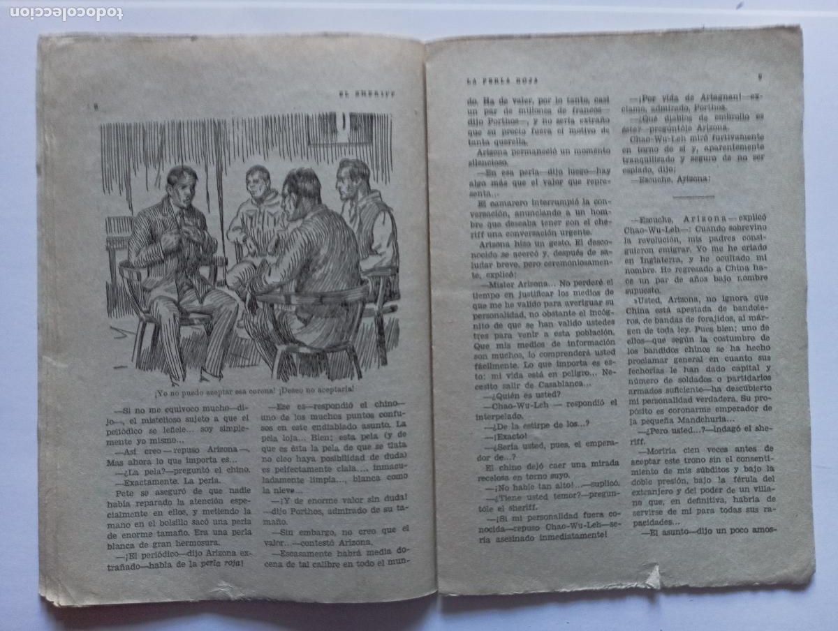 C&oacute;mics: EL SHERIFF N&ordm; 232 LA PERLA ROJA - EDITORIAL FENIX 1933 - Foto 4