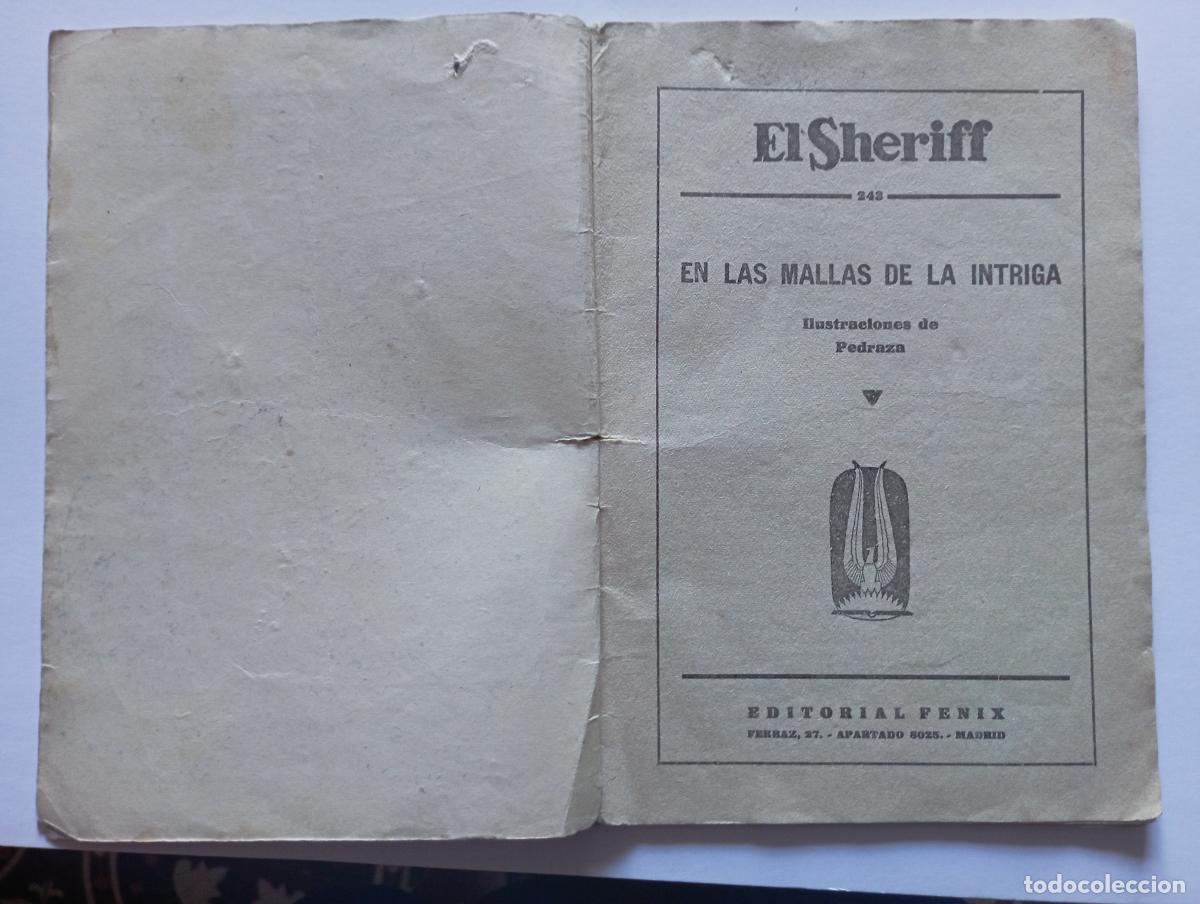 C&oacute;mics: EL SHERIFF N&ordm; 243 - EN LAS MALLAS DE LA INTRIGA- EDITORIAL FENIX - Foto 2