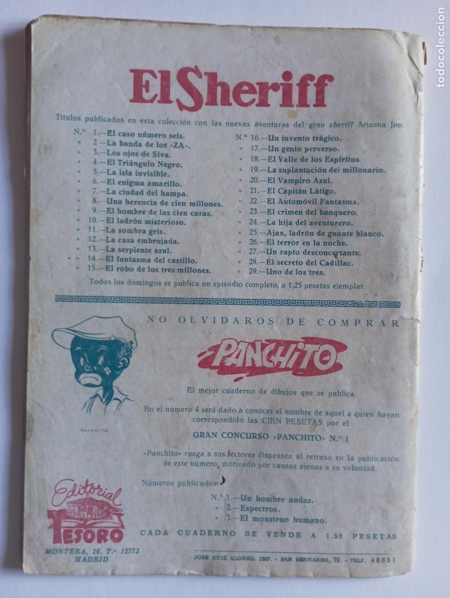 C&oacute;mics: EL SHERIFF N&ordm; 29 - UNO DE LOS TRES - Foto 7