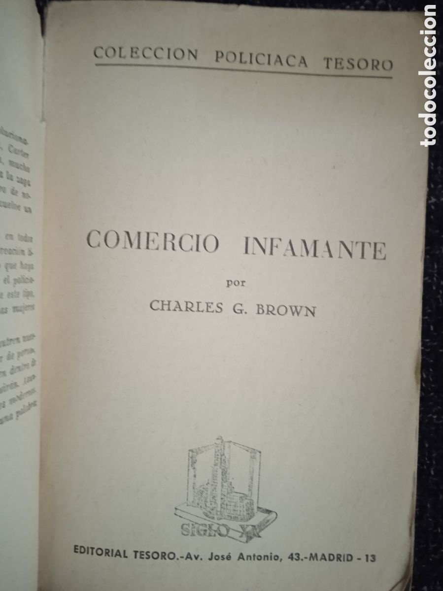 C&oacute;mics: COMERCIO INFAMANTE. / CHARLES G. BROWN -EDITORIAL TESORO - Foto 2