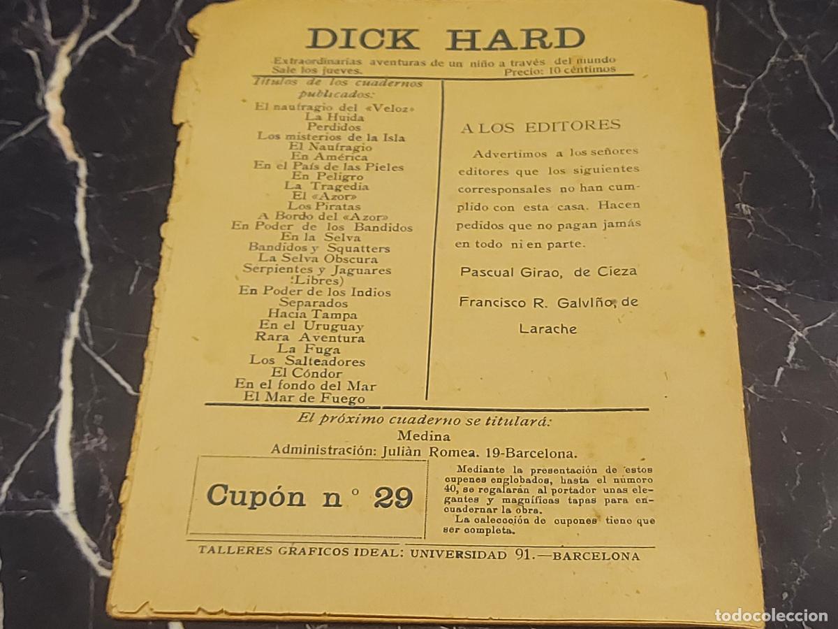 C&oacute;mics: DICK-HARD / N.&ordm; 29 / GAUCHOS E INDIOS / ED: TALLERES IDEAL / A&Ntilde;OS 20 / USO DE LA &Eacute;POCA - Foto 3