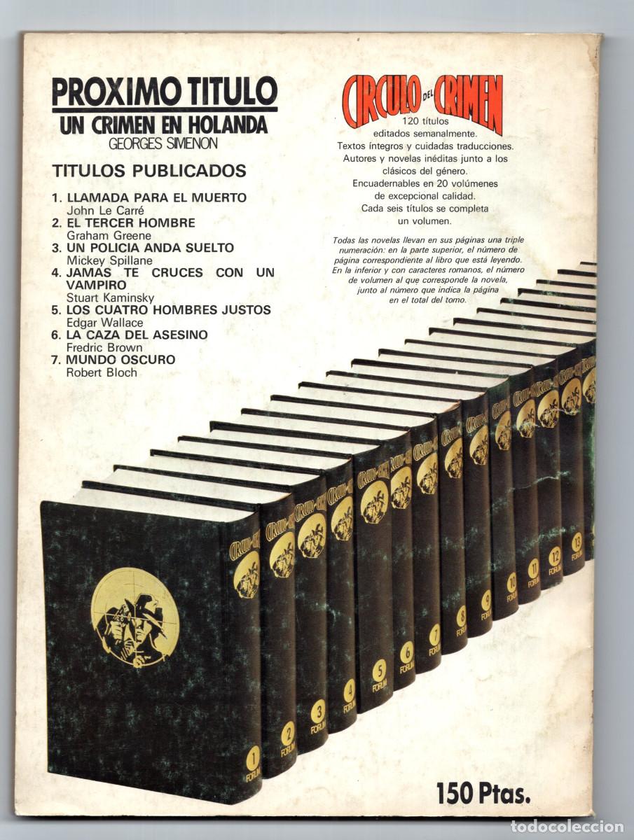 C&oacute;mics: CIRCULO DEL CRIMEN. N&ordm; 8.- LA PISCINA MORTAL - EDICIONES FORUM. - Foto 2
