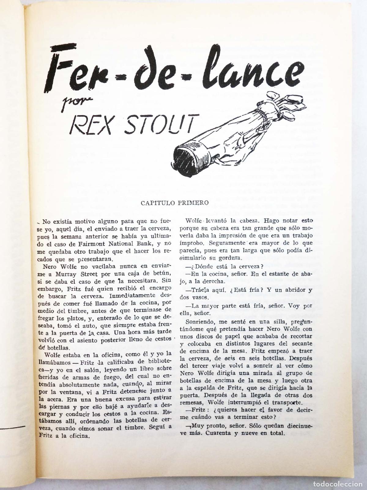 C&oacute;mics: BIBLIOTECA ORO 4. FER DE LANCE (Rex Stout) Molino, 2007. REEDICI&Oacute;N - Foto 3