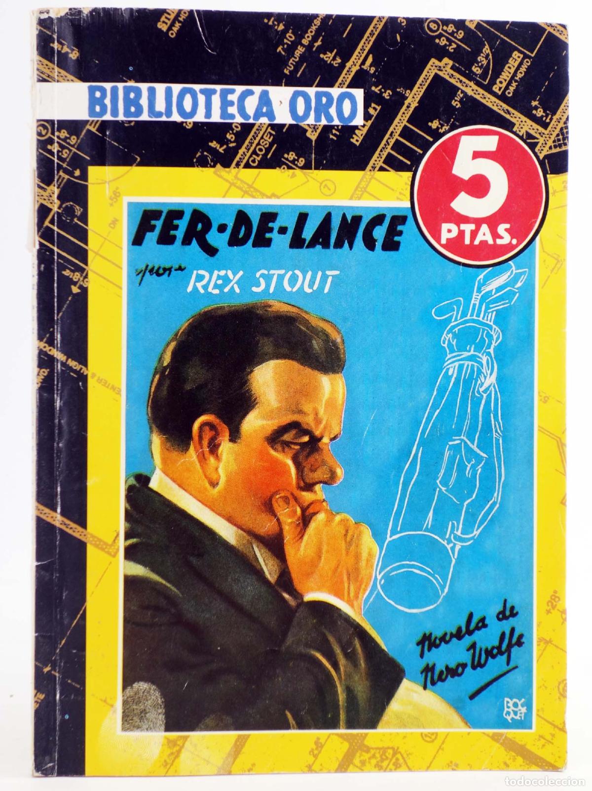 C&oacute;mics: BIBLIOTECA ORO 4. FER DE LANCE (Rex Stout) Molino, 2007. REEDICI&Oacute;N - Foto 1