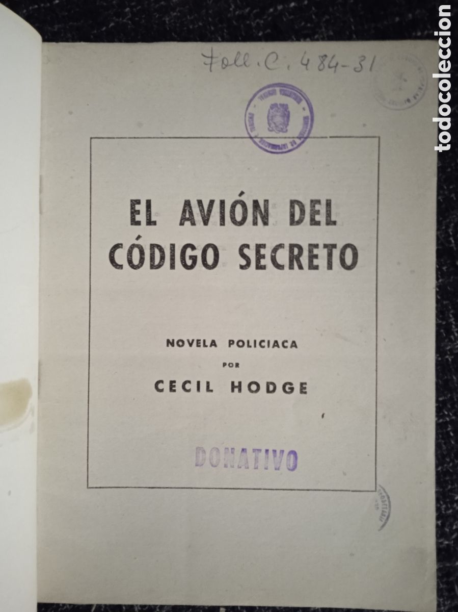 C&oacute;mics: Serie Wallace.EL AVION DEL CODIGO SECRETO / CECIL HODGE - Foto 2