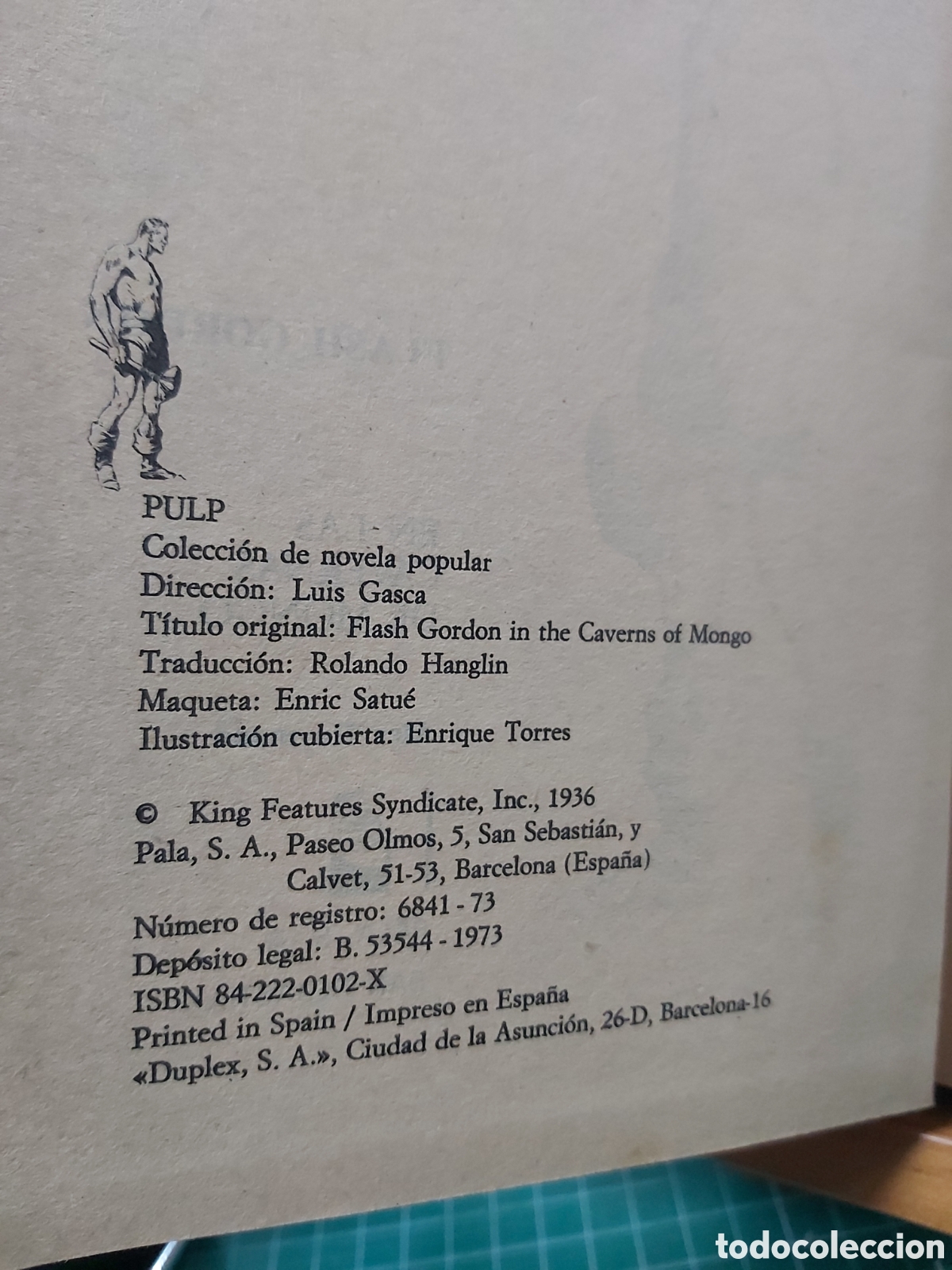 C&oacute;mics: * FLASH GORDON: EN LAS CAVERNAS DE MONGO * COLECCION PULP * ED. PALA 1973 * - Foto 5