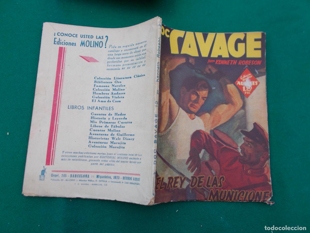 C&oacute;mics: KENNETH ROBENSON DOC SAVAGE MOLINO 12 46 EL REY DE LAS MUNICIONES ARMTZ - Foto 2
