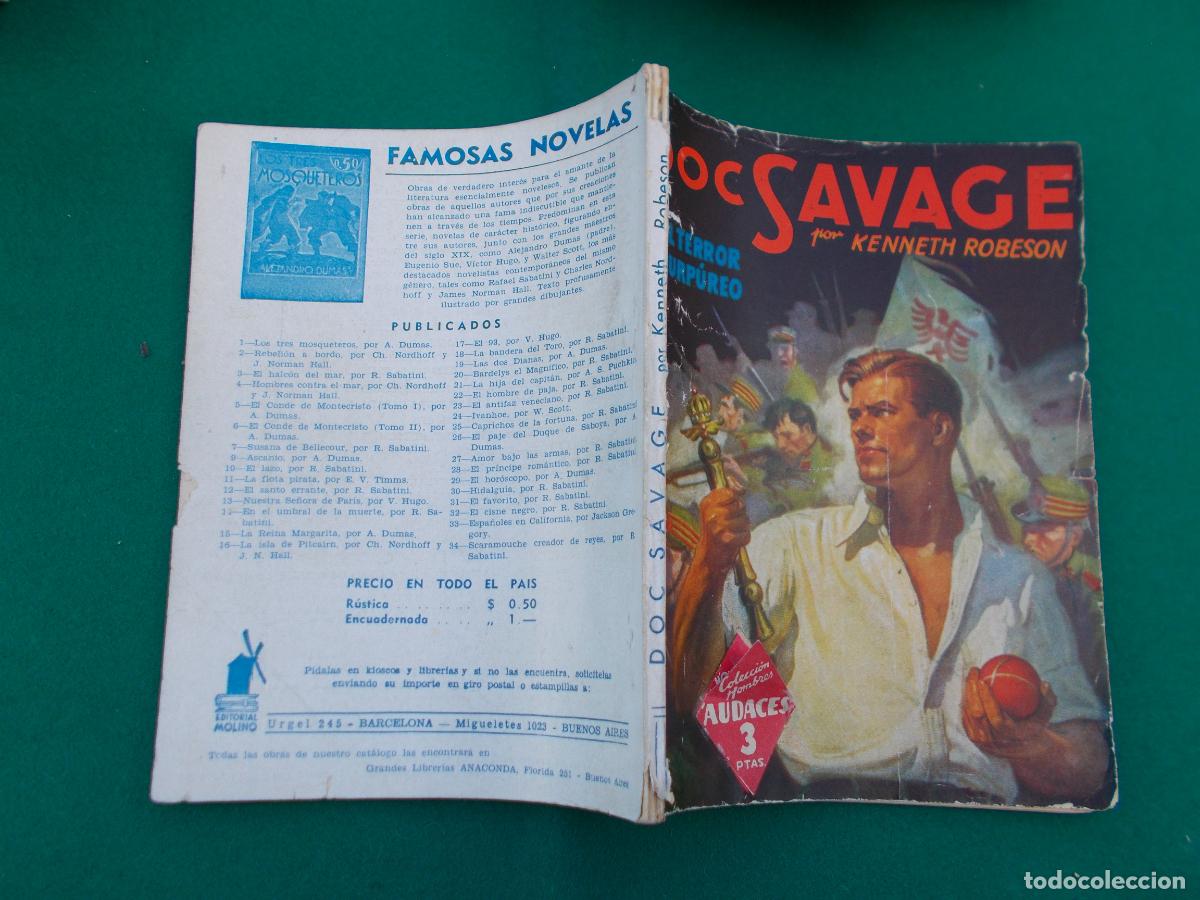 C&oacute;mics: KENNETH ROBENSON DOC SAVAGE MOLINO EL TERROR PURPUREO ARMTZ - Foto 2