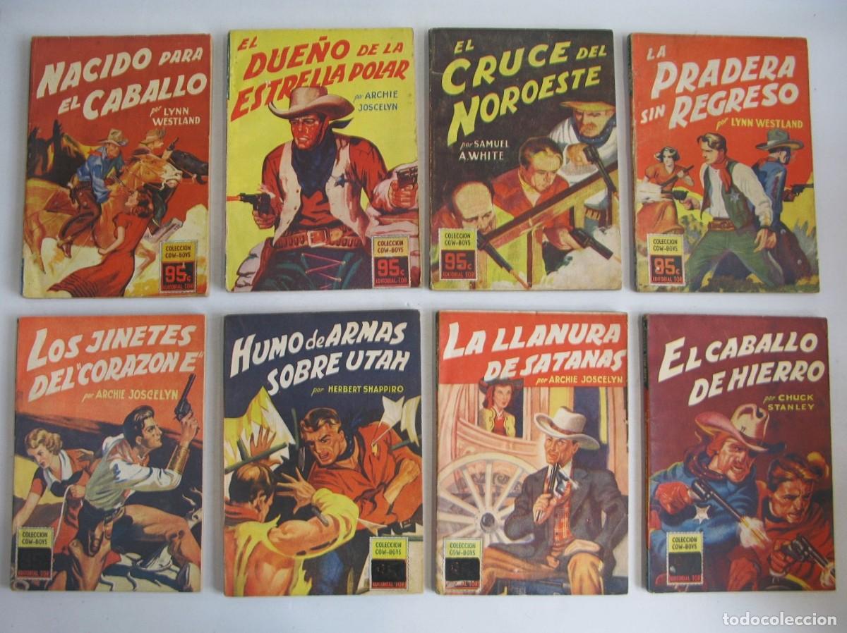C&oacute;mics: COLECCI&Oacute;N COW-BOYS N&Uacute;MEROS 1 a 8 - EDITORIAL TOR 1948 - Foto 1