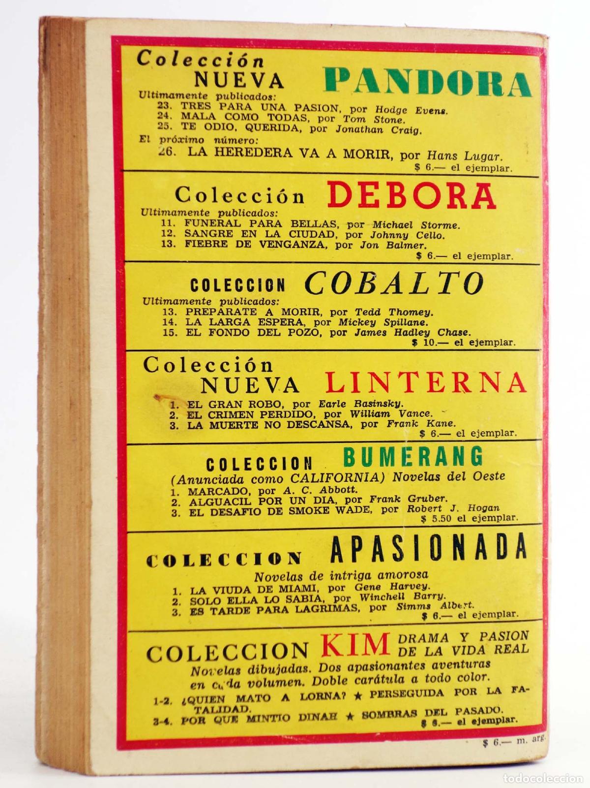 C&oacute;mics: NUEVA PANDORA 25. Te odio, querida (Jonathan Craig) Malinca, 1957 - Foto 2