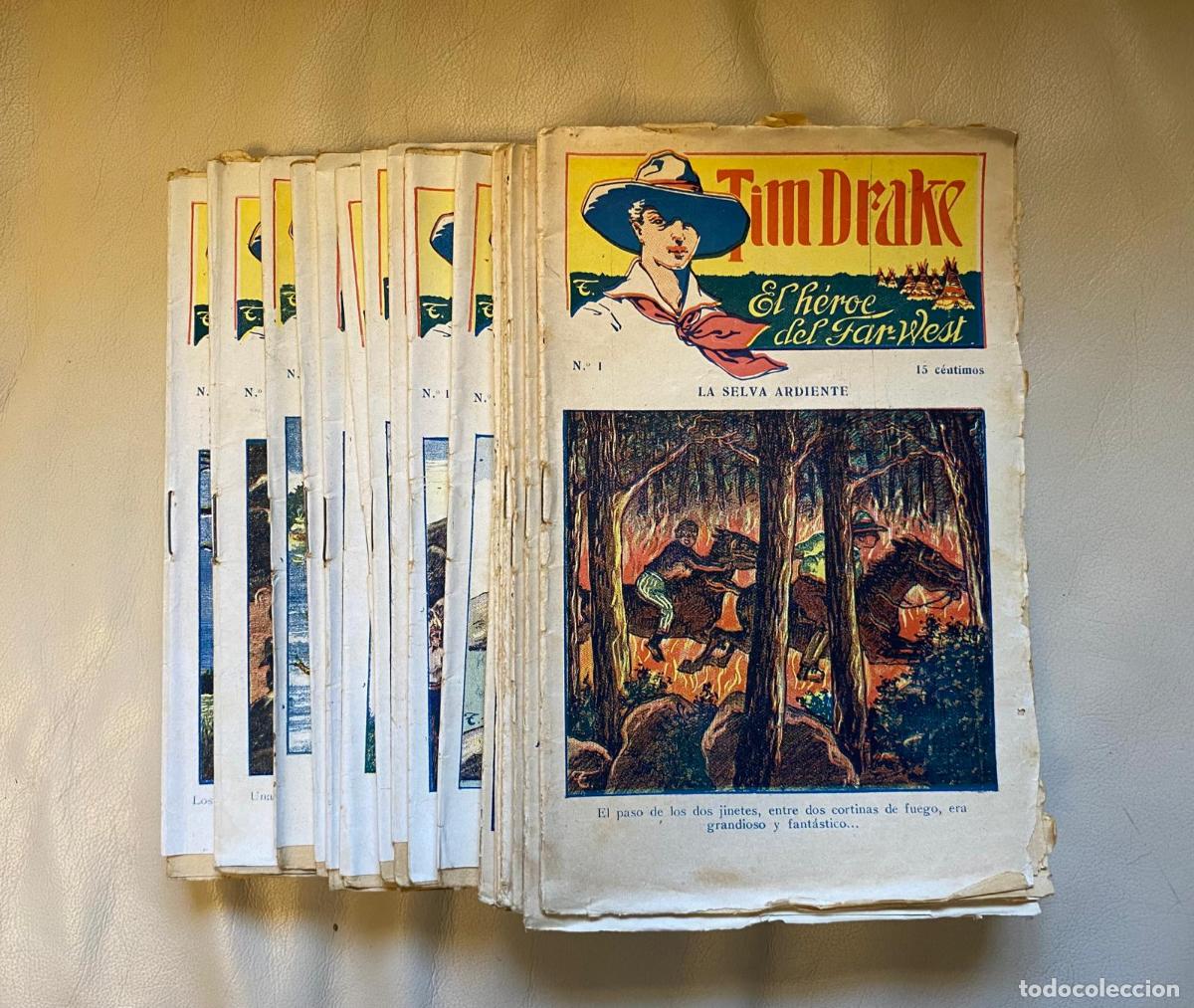 C&oacute;mics: Tim Drake. El H&eacute;roe del Far-West. Colecci&oacute;n completa de 20 ejemplares. A&ntilde;os 20 - Foto 1