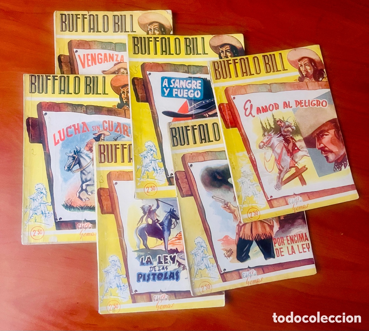 C&oacute;mics: COLECCI&Oacute;N BUFFALO BILL, 6 N&Uacute;MEROS DE 8, (EDITORIAL GEMAS), RARA!! - Foto 1