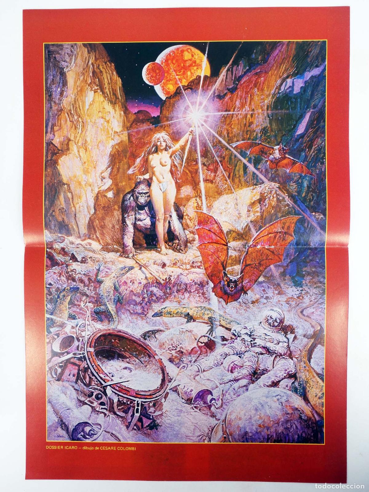 Comics : FANTACIENCIA POSTER COLECCIONABLE 13. DOSSIER ICARO (Cesare Colombi) EGC, 1982