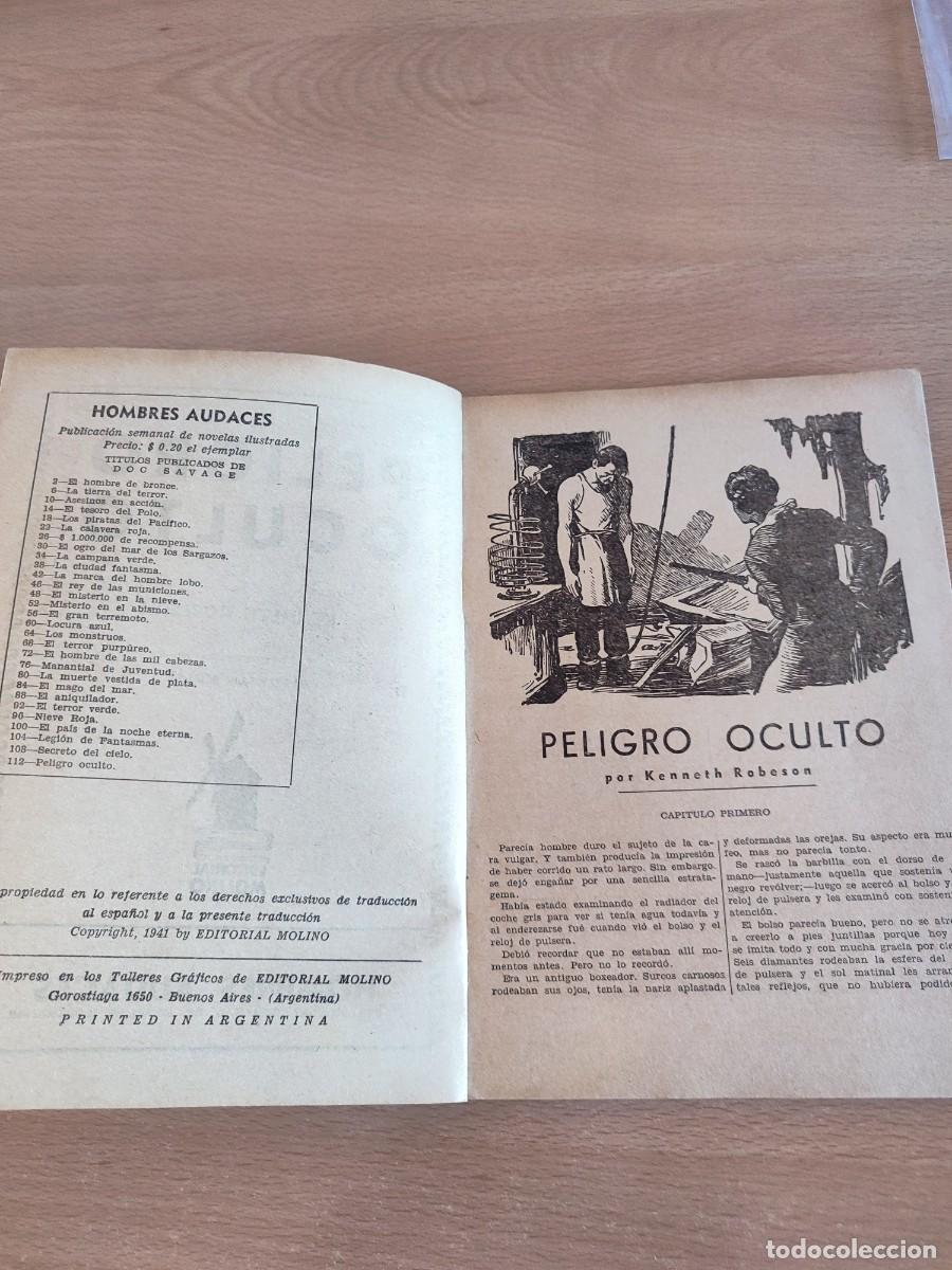 C&oacute;mics: LOTE DE 3 NOVELAS DOC SAVAGE EDITORIAL MOLINO ARGENTINA - Foto 2