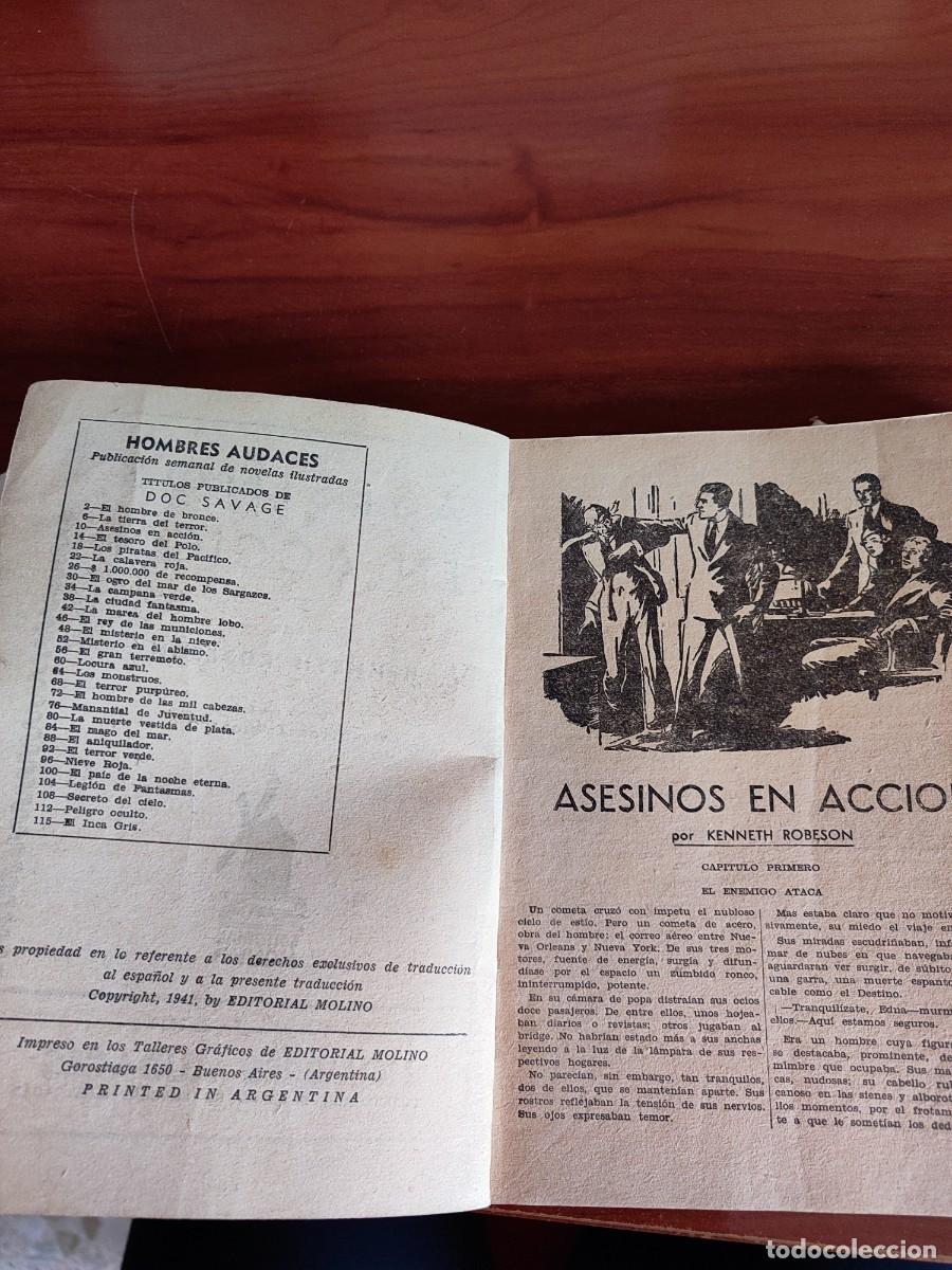 C&oacute;mics: DOC SAVAGE - ASESINOS EN ACCION - MOLINO ARGENTINA - Foto 4