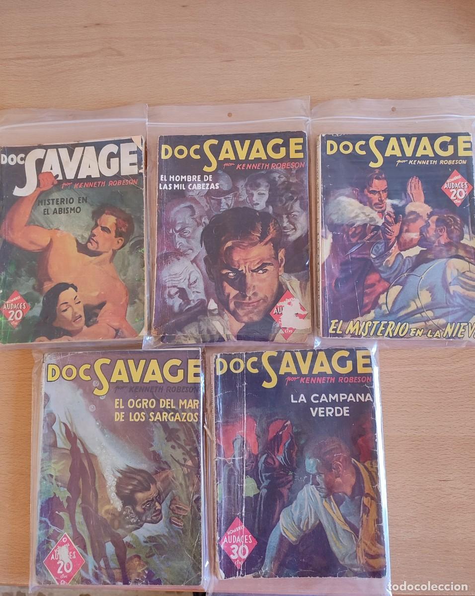 C&oacute;mics: LOTE DE 5 NOVELAS DE DOC SAVAGE EDITORIAL MOLINO ARGENTINA - Foto 1
